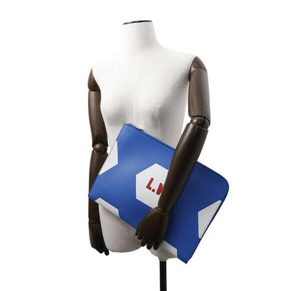 LOUIS VUITTON Blue Clutch Bag - Picture 4 of 16